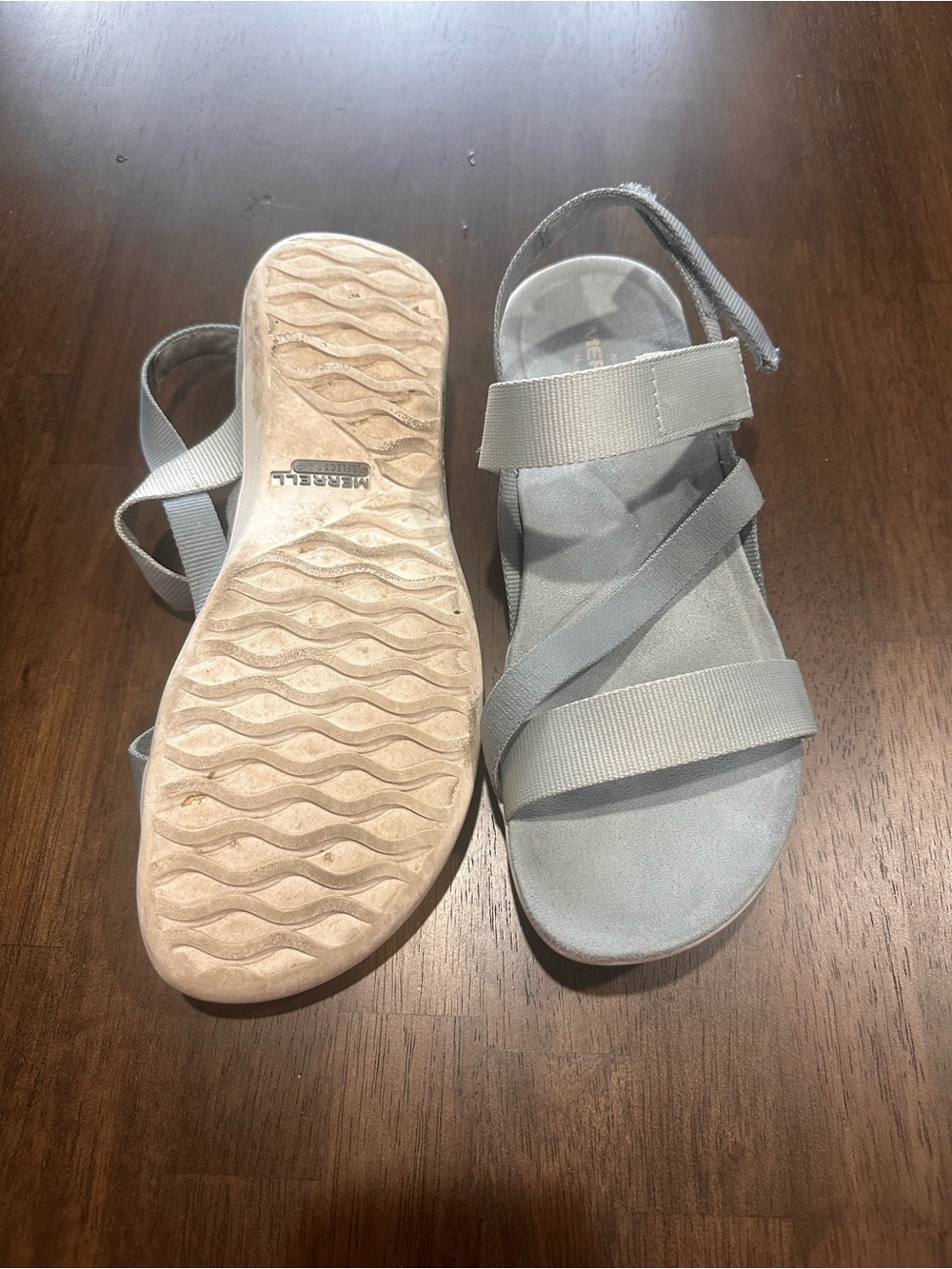 Merrell District 3 Strap Web Sandals Monument Gray Women’s Size 9 - Picture 5 of 8